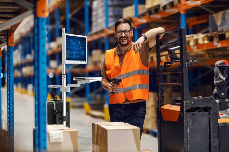 Maximize Warehouse Efficiency with Mobile Computer Carts | Sallas Industrial